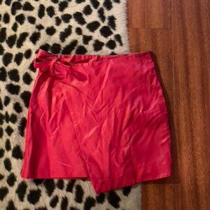 Faux Leather Mini Skirt